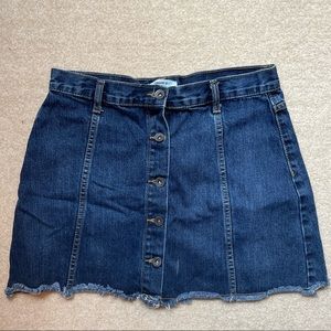F21 Button up Jean Skirt